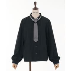 axes femme ブラック 長袖ブラウス ネクタイ付き　Lサイズのサムネイル