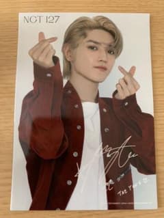 NCT 127 LOVEHOLIC ブロマイド　テヨン　サイン入りのサムネイル