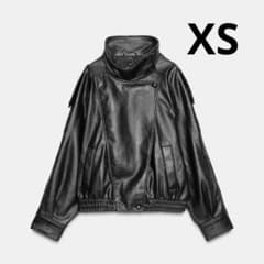 ZARA フェイクレザージャケット XS - メルカリ