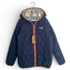OUTDOORフード付きキルティングジャケット ネイビー Lサイズ - メルカリ