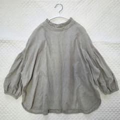 Lupilien インド綿 総刺繍 バックボタン ブラウス Fのサムネイル