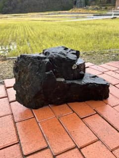 最終値下げ！那智黒石　原石　原石らしい荒々しさがあります！ 最終値下げ！那智黒石 原石 原石らしい荒々しさがあります！ - メルカリ