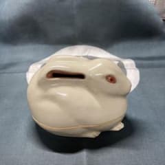 茶道具　香合　兎　骨董品のサムネイル