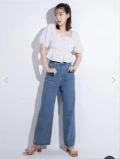 fifth フィフス　レディース バックゴムストレートデニムパンツのサムネイル