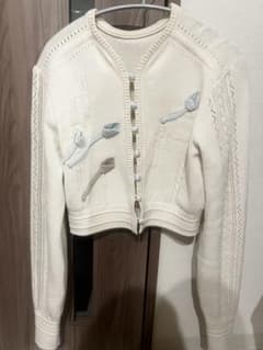 mame kurogouchi 3D Floral Motifニットカーディガンのサムネイル