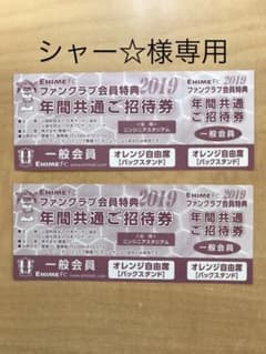 愛媛FC年間共通ご招待券2枚のサムネイル