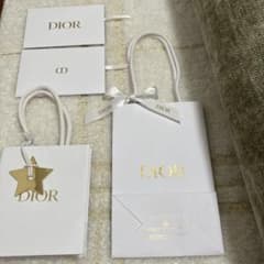 【新品未使用】Dior ショップ袋 ショッパー 2種 メッセージカード入れ付きのサムネイル
