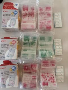 Pigeon 母乳フリーザーパック 80ml ９６枚 40ml ４９枚セットのサムネイル