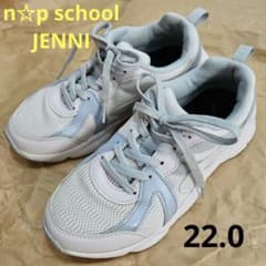【美品】 ニコ☆プチスクール×JENNI アキレス　スニーカー 22.0cm