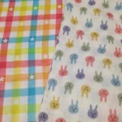 りーちゃん様 ダブルガーゼ はぎれのサムネイル
