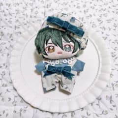 ♪出品　いつぬい　ぬい服　あんスタ　リバティ　ブルー　青【No41】 いつぬい ぬい服 あんスタ リバティ ブルー 青 小花柄 12cm 【No41
