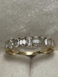 K18 ダイヤモンド 1.00ct ハーフエタニティリングのサムネイル