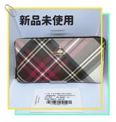 【新品未使用】Vivienne Westwood 長財布　チェック柄のサムネイル