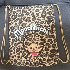 モンチッチ ナップサック レオパード柄 ベージュのサムネイル