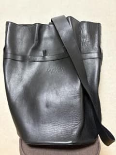 LA SPIGA KOBE バケツ型 ワンショルダーバッグ 黒レザーのサムネイル