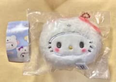 ②ハローキティ　キティ　ふわふわスノー　リンリン鈴ぬいぐるみ　サンリオのサムネイル