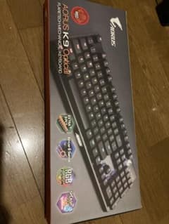 AORUS K9 OPTICAL キーキャップとピューラーなしのサムネイル