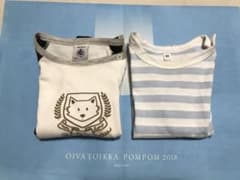 【専用】Tシャツ　長袖　２枚セット　プチバトー　無印良品のサムネイル