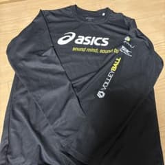 asics バレーボール 長袖シャツ Lサイズ ブラックのサムネイル