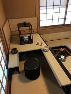 楽々茶棚 (立礼)組立点前座、炉壇ボックス、建水台、貴人畳の角の台の