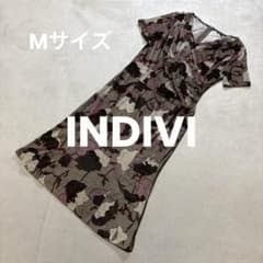 INDIVI (インディヴィ) ベロアロングワンピース