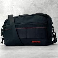 美品】 BRIEFING ショルダーバッグ 2Way ポーチ サコッシュ 黒 - メルカリ