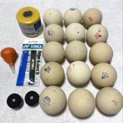 ソフトテニス ボール 中古 137球セット ソフトテニスボール15球 練習セット 空気入れ付 - メルカリ