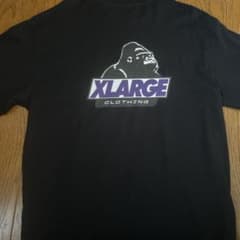 XLARGE 半袖Tシャツ ブラック パープルロゴのサムネイル
