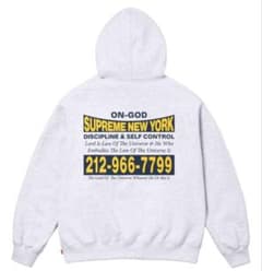 Supreme On-God Hooded パーカー グレー Lのサムネイル