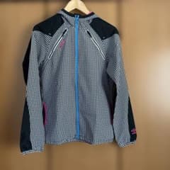 umbro ナイロンジャケット ギンガムチェック柄 XL フード付 - メルカリ