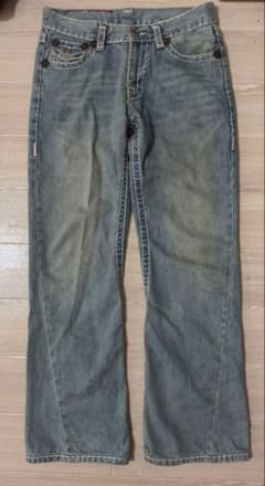 True religion 32 JOEY SUPERT フレア 白ステッチ - メルカリ