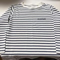 mont-bell 長袖カットソー 白/紺ストライプのサムネイル