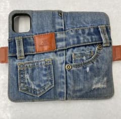iPhone12PROデニムケース TRIDENT 手帳型スマホケースのサムネイル