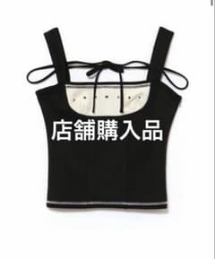⭐️正規品⭐️ andmary Luca stitch tops ブラック 5/4購入Luca stitch tops - メルカリ