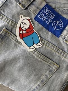 BIG BOY ライトブルーデニム Mサイズ　ステッカー付き　旧ロゴのサムネイル