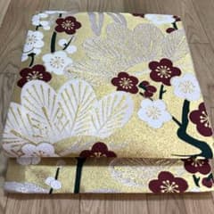 六通柄袋帯 松竹梅 枝梅 金銀糸 正絹 振袖 987 - メルカリ