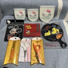 [신품·미사용] 헬로 키티 미키 신다시나미 상품 정리 판매