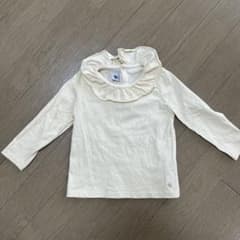【Petit Bateau】フリル襟長袖シャツ 24m　86㎝のサムネイル