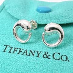 c739 美品　ティファニー　エターナルサークル　ピアス　シルバー　925 極美品 ティファニー エターナルサークル ピアス キャッチ社外品