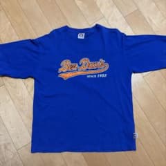BEN DAVIS ロゴ刺繍 Tシャツ ブルー Lサイズのサムネイル