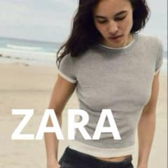 即完売　ZARA ダブルレイヤードデザインTシャツ　Sサイズのサムネイル