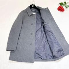 未使用✨　マッキントッシュ　ピーコート　ウール　現行品　グレー　40 ほぼ未使用✨ マッキントッシュ ステンカラーコート グレー ウール 36