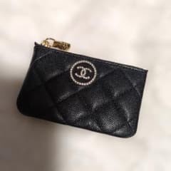 CHANEL ノベルティ ブラック キルティング・コインケース - メルカリ
