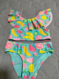 ビキニ　100〜105センチ　 トロピカル　プリーツ　女の子のサムネイル