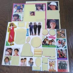 お宝】昭和アイドル 1980年代〜1990年代 アイドル 雑誌 付録 シール