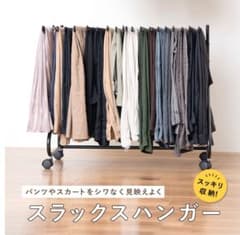 スラックスハンガー ブラック 20本収納のサムネイル