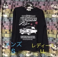 ロンT カットソー 長袖Tシャツ 車柄 クルーネック メンズ レディース 洋服のサムネイル