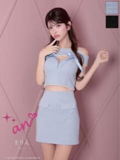 an アン　水色　オフショルダー　キャバドレスのサムネイル