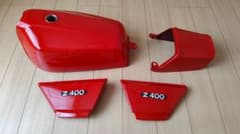z400fx リプロタンク　サイドカバー　テールカウル　z400j 　中古 z400fx リプロタンク サイドカバー テールカウル z400j 中古 - メルカリ