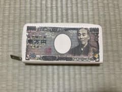 一万円札デザイン ラウンドファスナー 長財布 ユニークのサムネイル